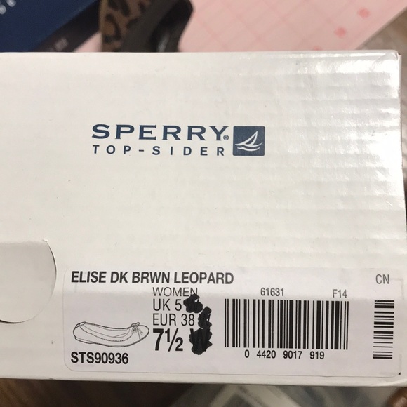 Sperry Calf Hair leopard print flat shoes size 7.5 - Picture 6 of 6